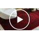 ORIENT 6039 preproga bordo / črna Okvir, rozeta, orientalski, z resicami